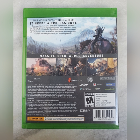 XBOX ONE The Witcher Wild Hunt - Picture 3 of 3